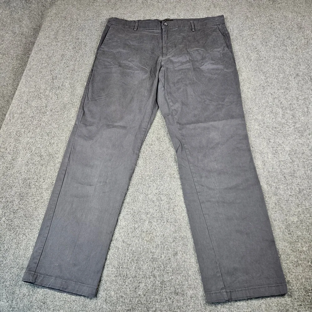 Banana Republic Aiden Slim Fit Chino Pants Men 38x30 Gray Cotton Stretch 1768308